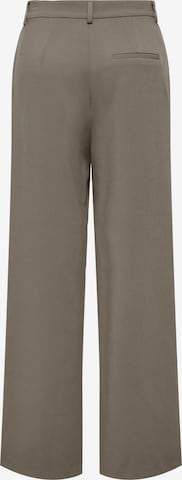 ONLY Wide leg Pleat-front trousers 'Hayden' in Grey