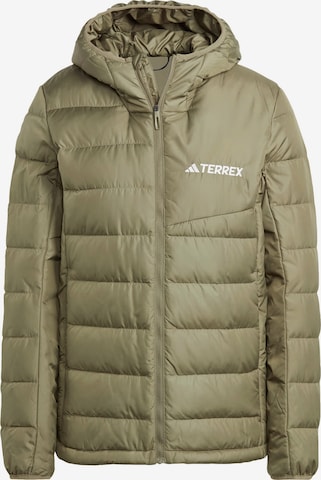 ADIDAS TERREX Vabaajajope, värv roheline: eest vaates