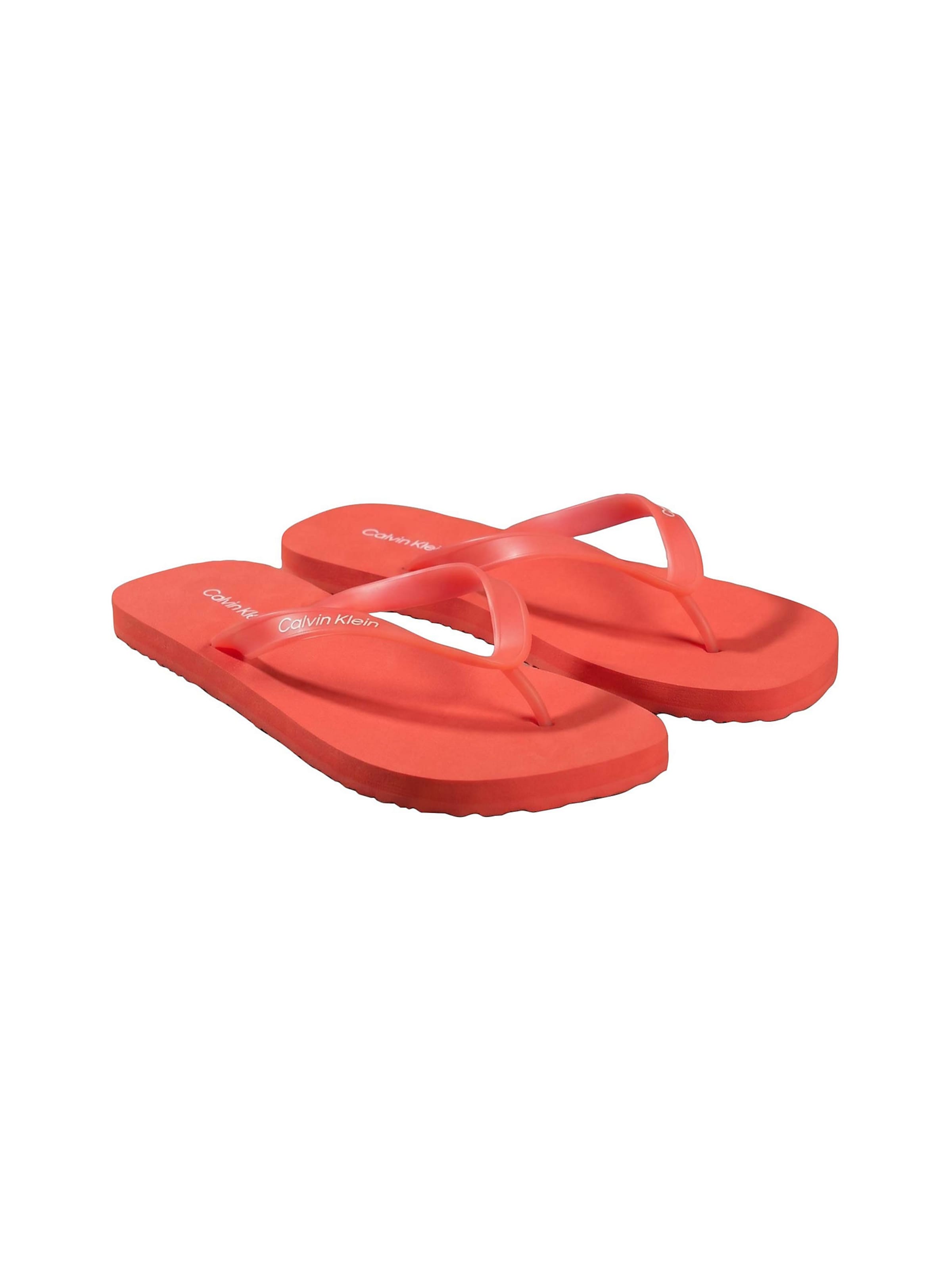 Calvin Klein T-bar sandals in Orange