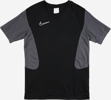 NIKETehnička sportska majica 'Academy' - crna boja: prednji dio