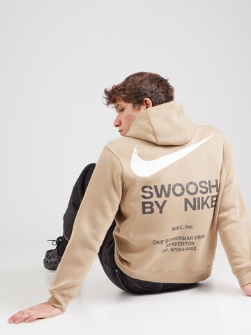 Nike SportswearSweater majica - bež boja: prednji dio