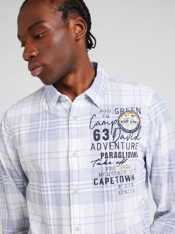 CAMP DAVID Regular fit Button Up Shirt in White