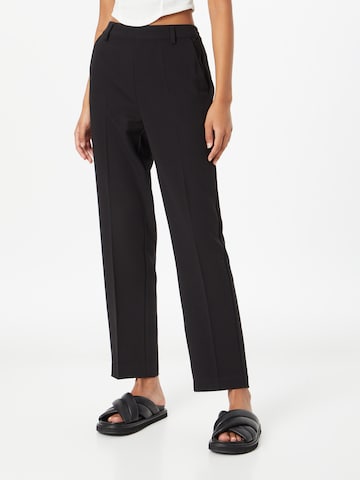 Kaffe Regular Pleated Pants 'Sakura' in Black: front