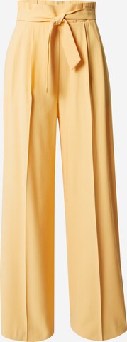 NAF NAF - Pierna ancha Pantalón plisado 'ERIKA' en amarillo: frente