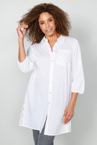 MIAMODA Blouse in White: front