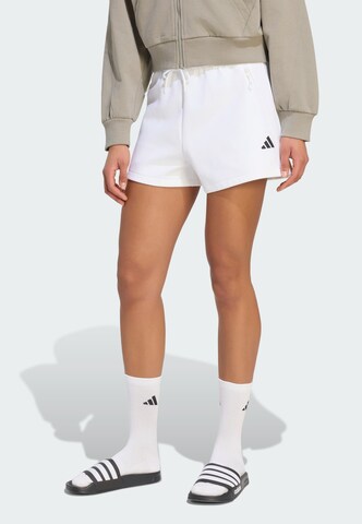 ADIDAS SPORTSWEAR Lużny krój Spodnie sportowe 'Z.N.E.' w kolorze biały: przód