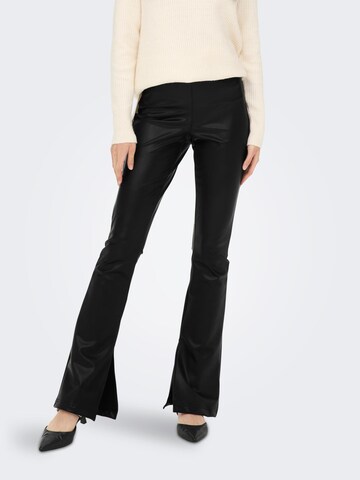 ONLY Flared Leggings 'STAR' in Black: front