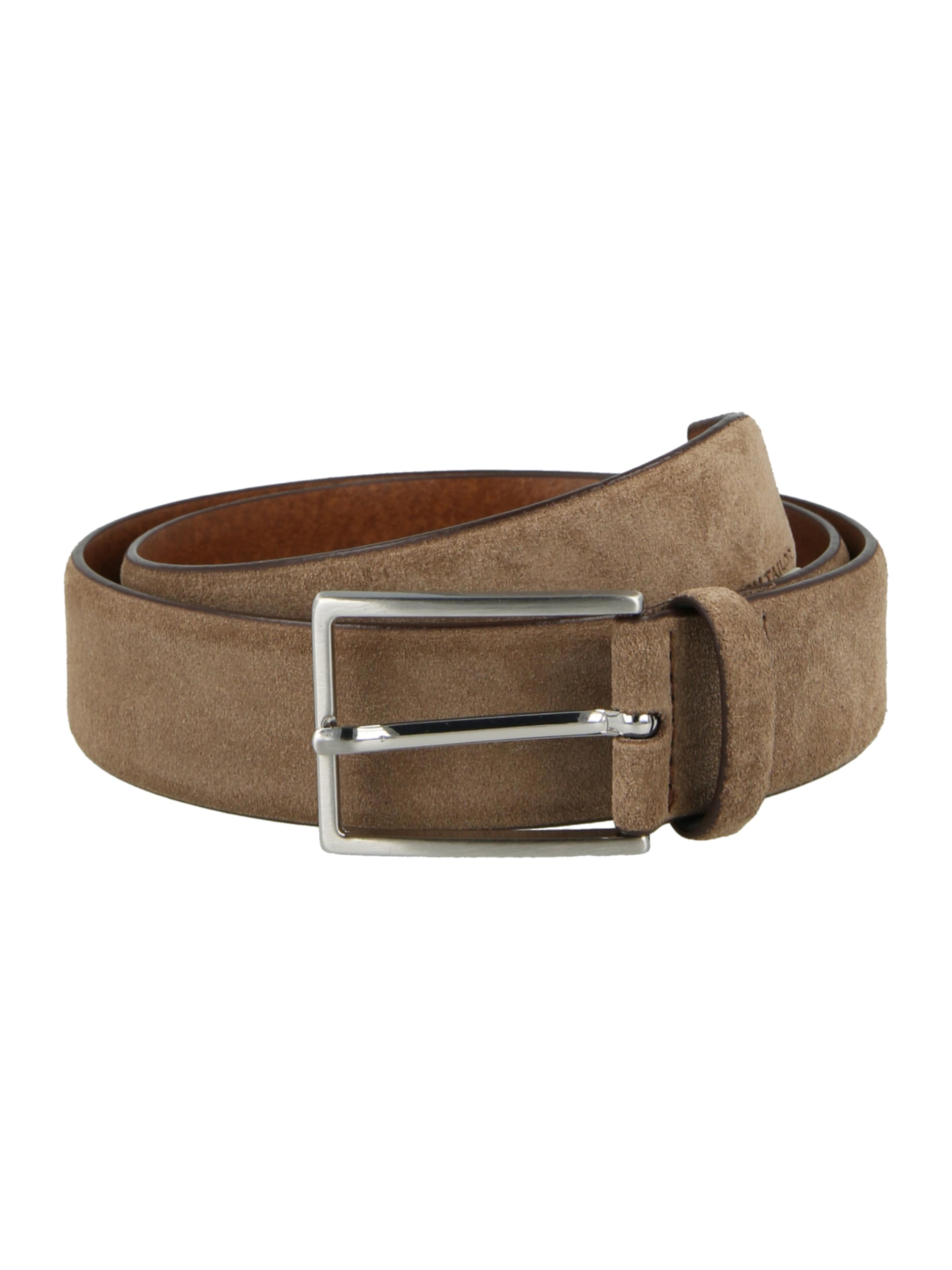 TOM TAILOR Belt 'LOGAN' in Brown: front