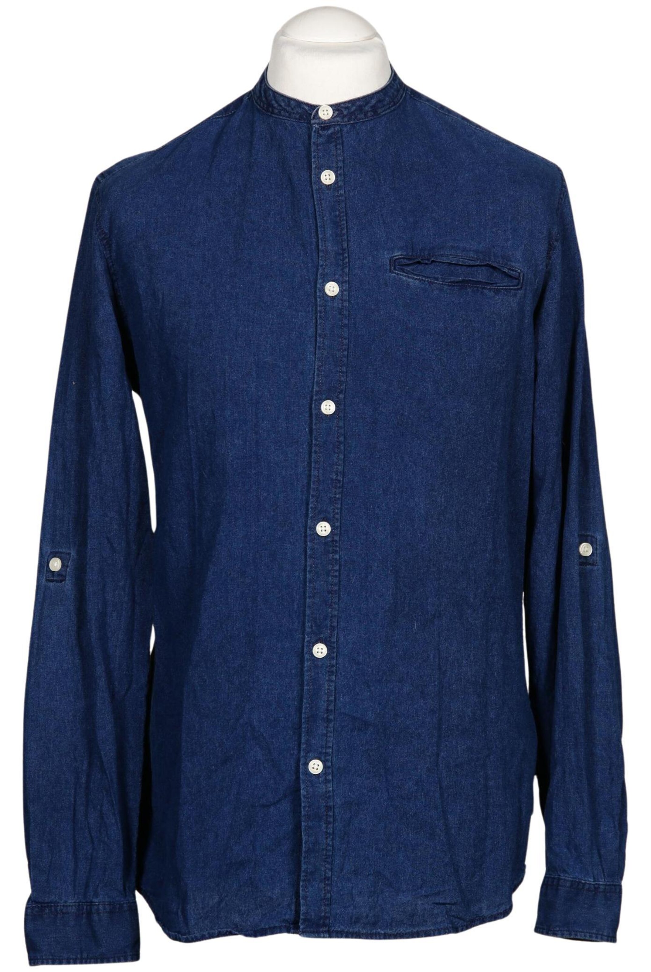 JACK & JONES Button Up Shirt in L in Blue: front