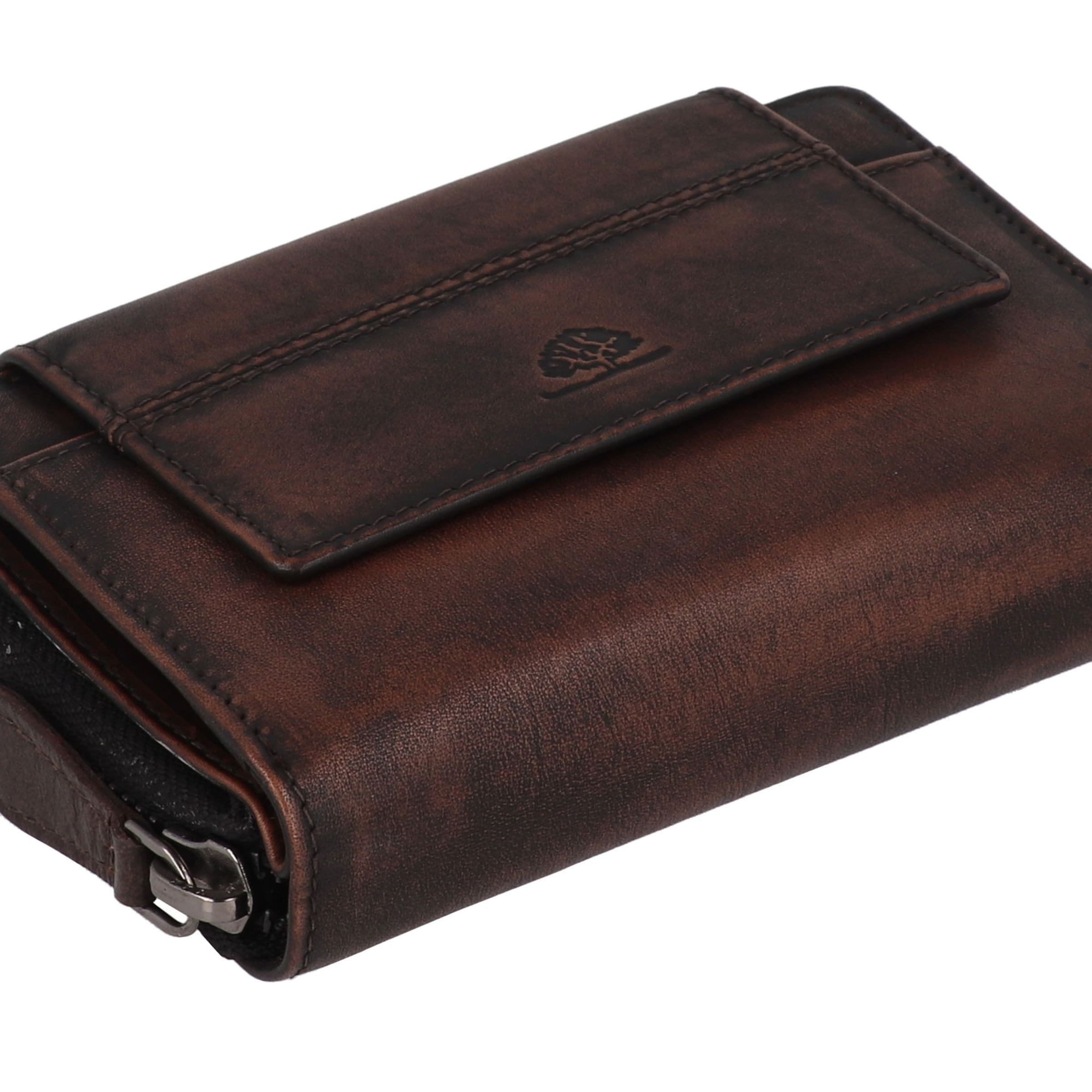 GREENBURRY Wallet 'Destressed' in Brown