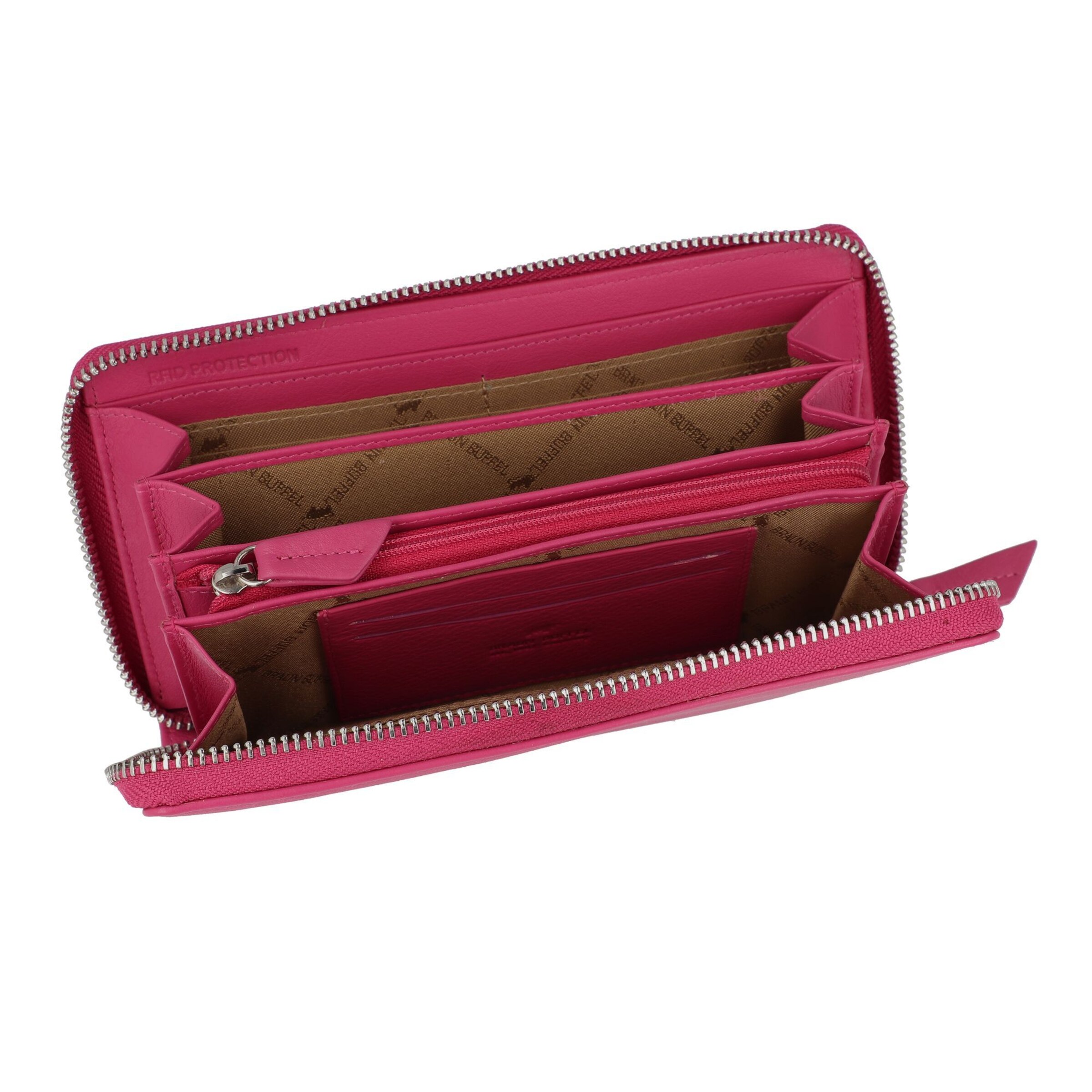 Porte-monnaies Braun Büffel en rose