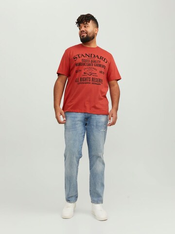 Jack & Jones Plus - Camiseta en naranja