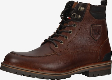 PANTOFOLA D'ORO Lace-Up Boots in Brown: front