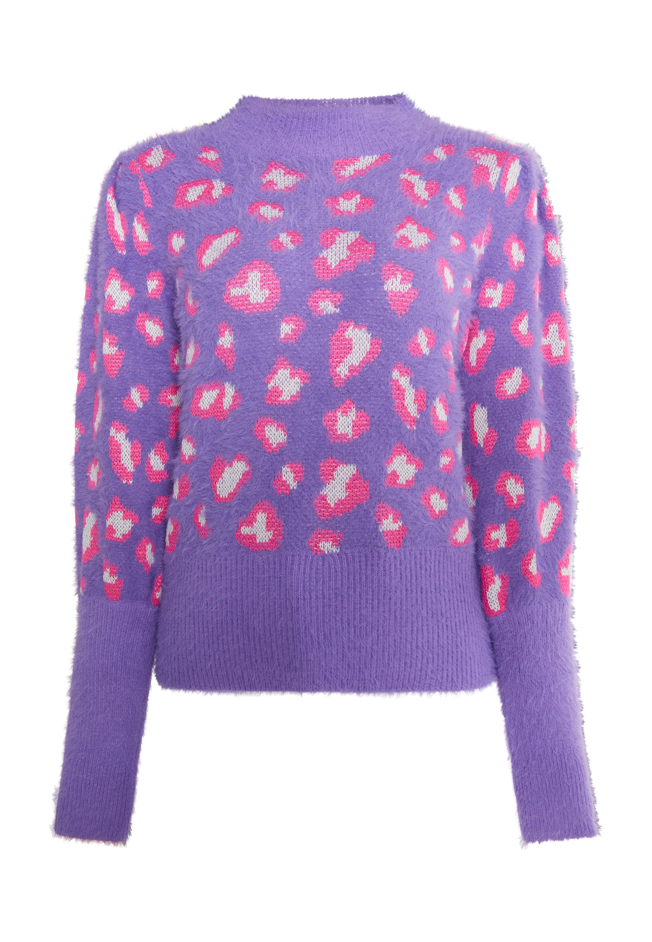 faina Свитер 'Mioki' в Лиловый: спереди