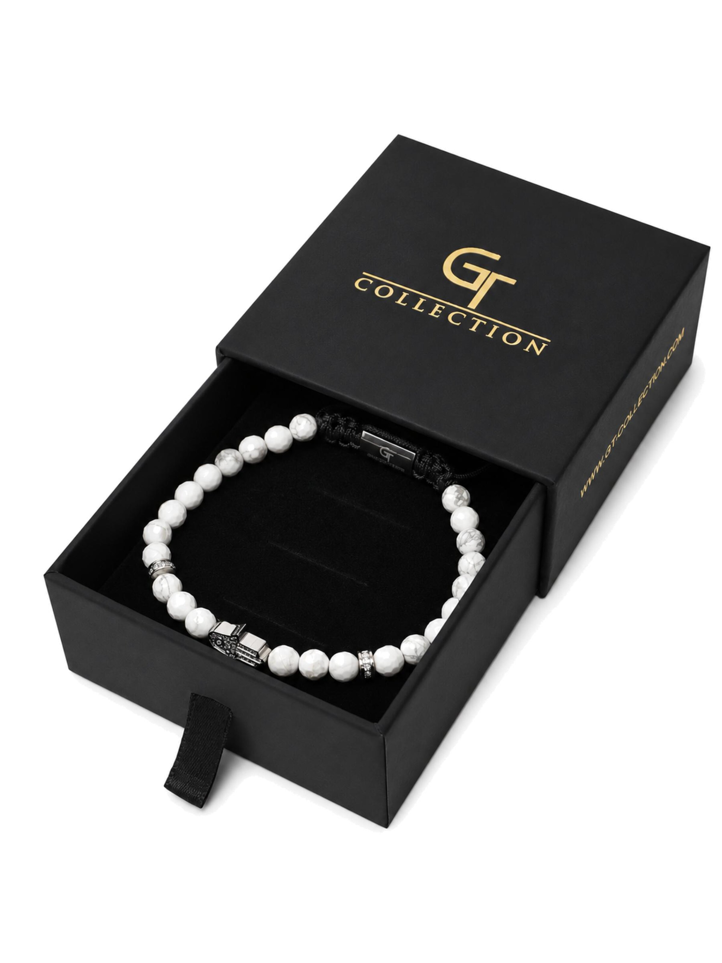 Bracelet 'Hamsa Hand' GT Collection en blanc