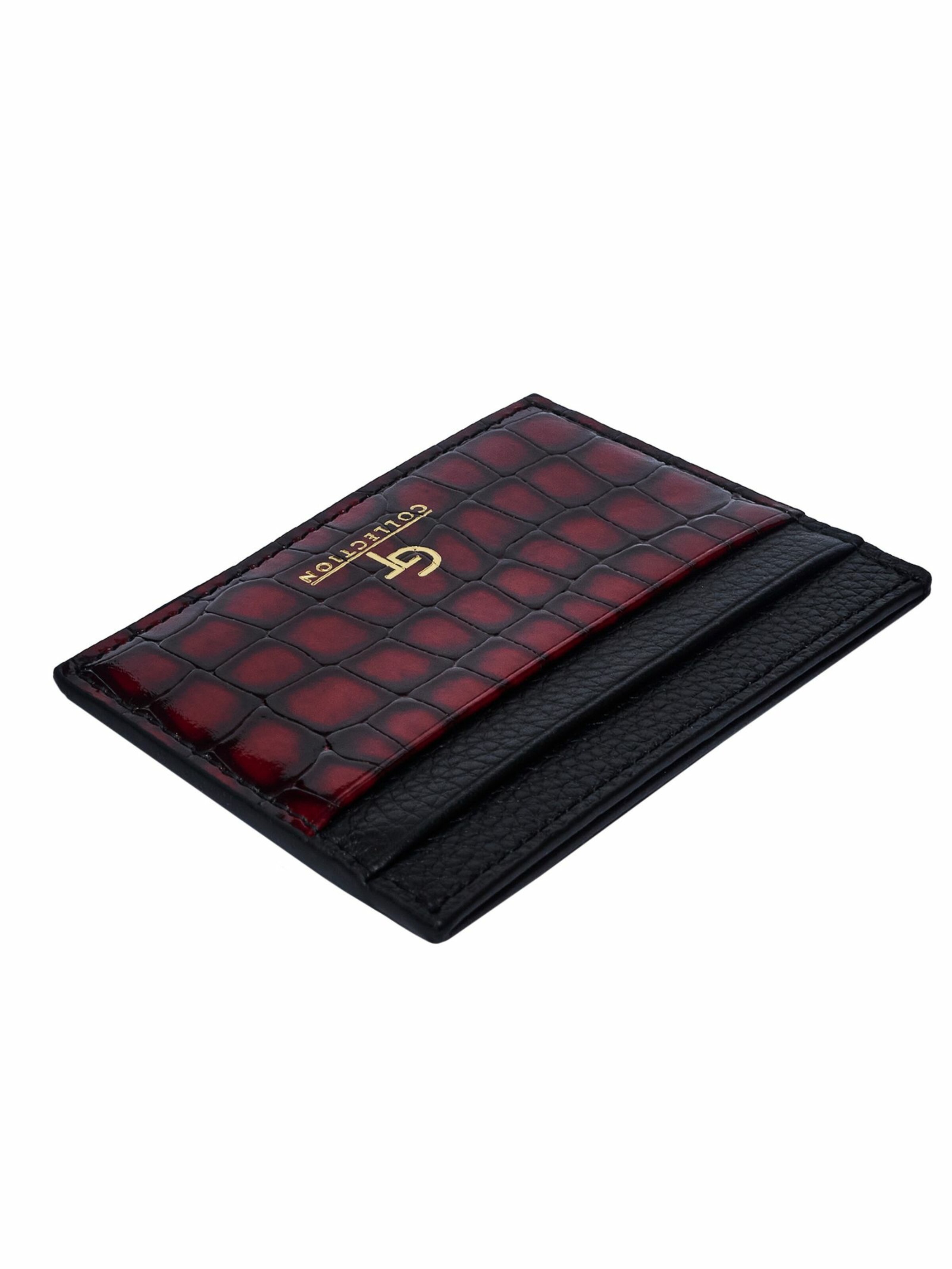 GT Collection Etui 'GT Crocodile Print' in Rood
