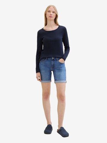 TOM TAILOR Slimfit Shorts 'Alexa' in Blau