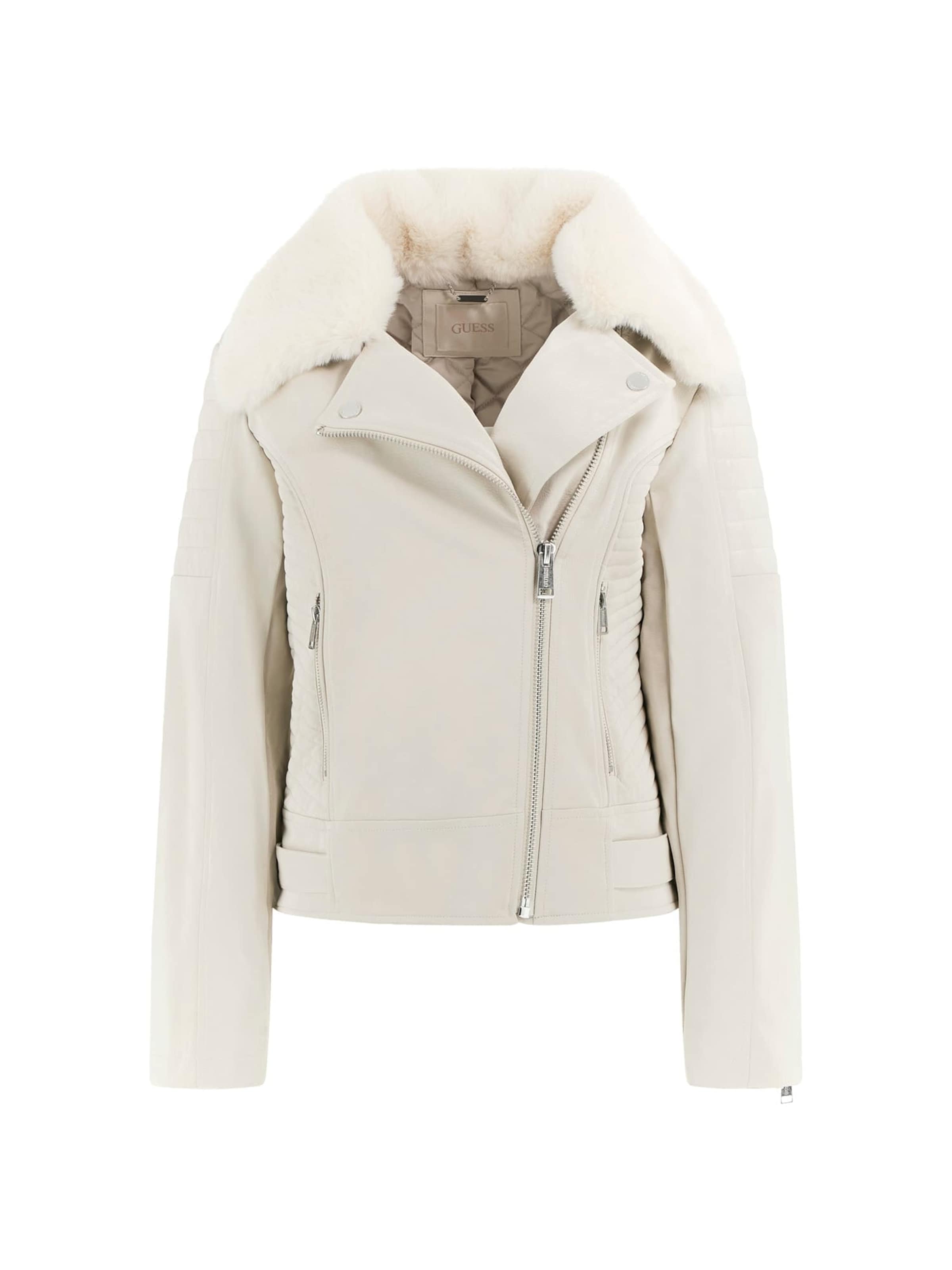 GUESS Between-Season Jacket in White: front