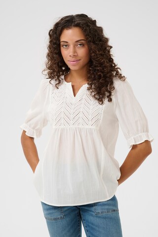 CULTURE Blouse in Wit: voorkant