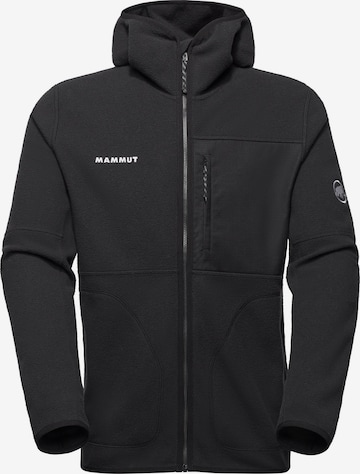 MAMMUT Funktionsfleecejacke 'Tamaro' in Schwarz: Vorderseite