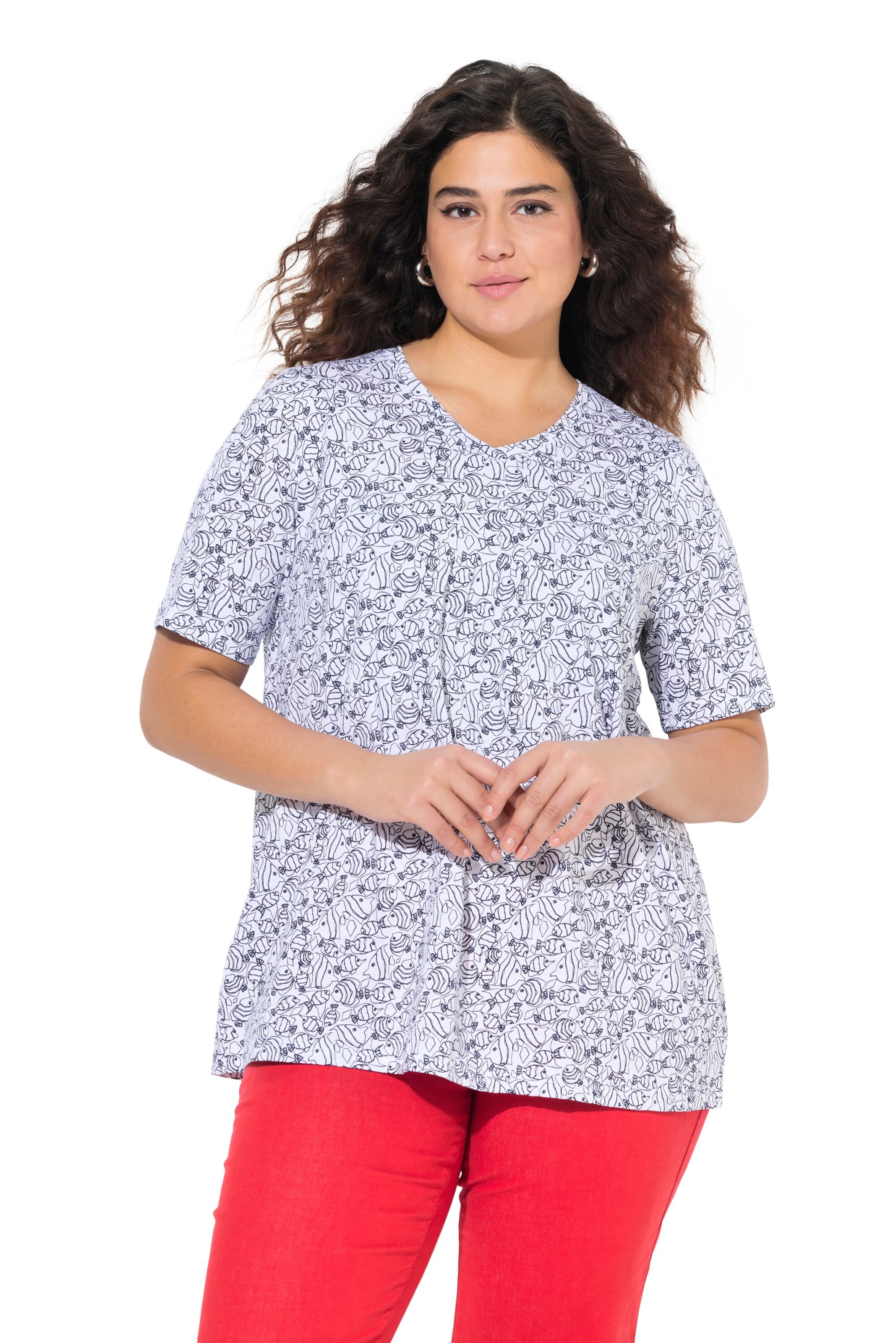 Ulla Popken Shirt in Blue: front