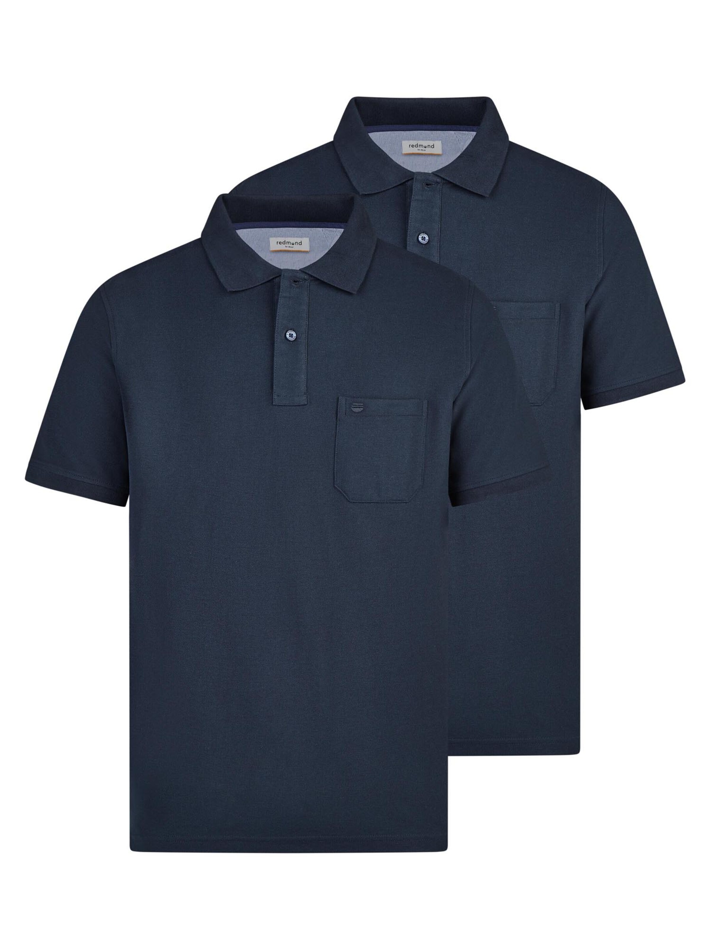 redmond Shirt 'Basic'‌‌‌‌ in Blau: Vorderseite