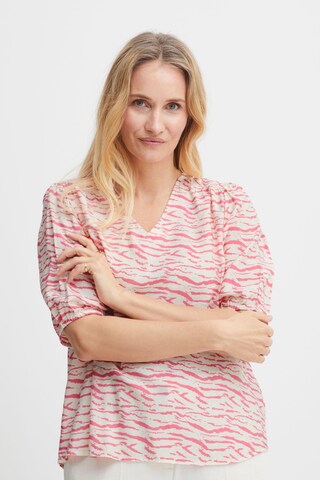 Camicia da donna di Fransa in rosa: frontale