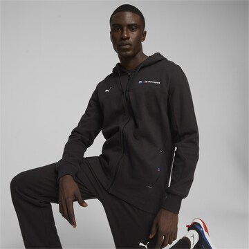 PUMA Sports sweat jacket ' BMW M Motorsport' in Black: front