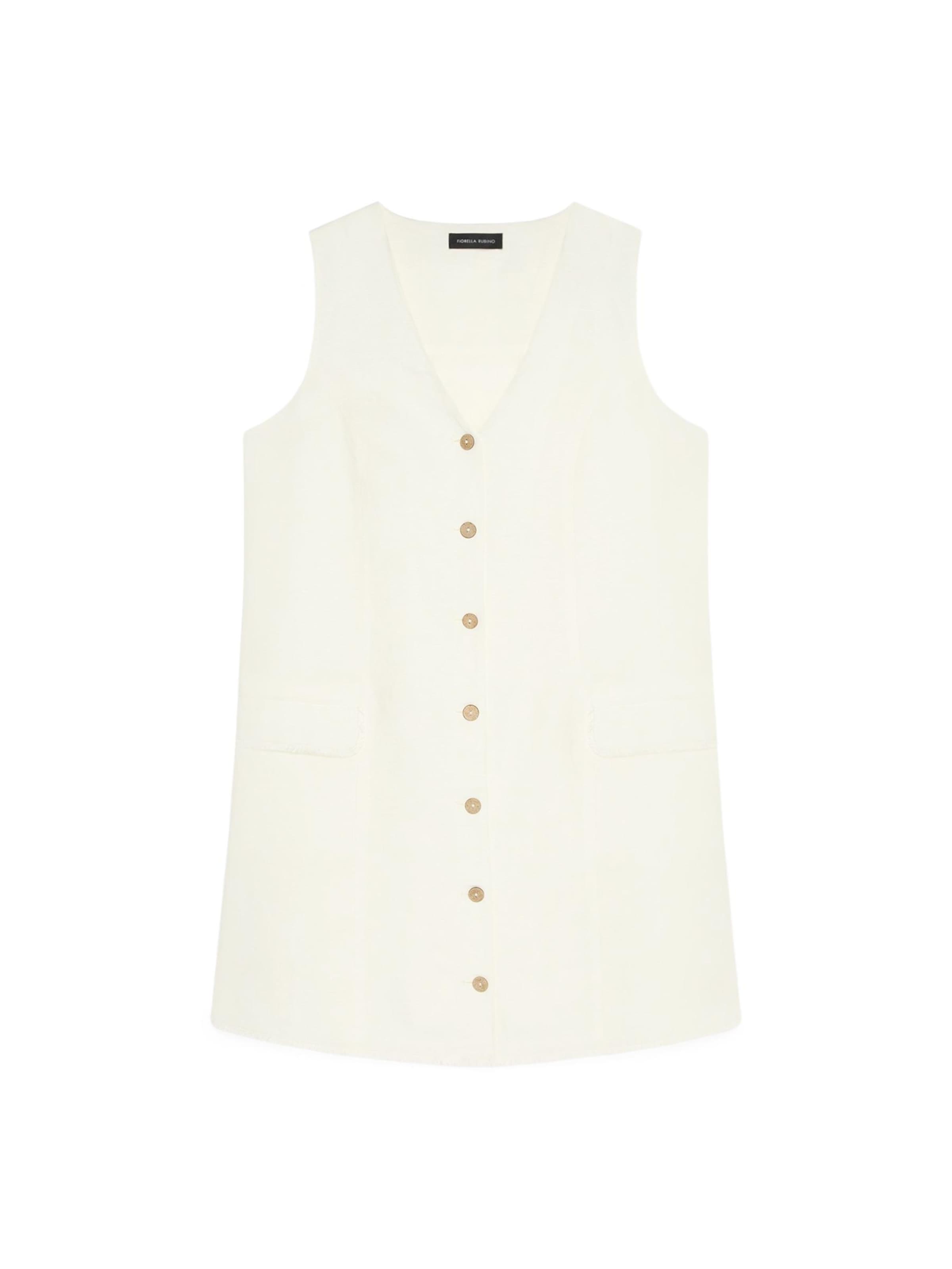 Robe-chemise Fiorella Rubino en blanc : devant