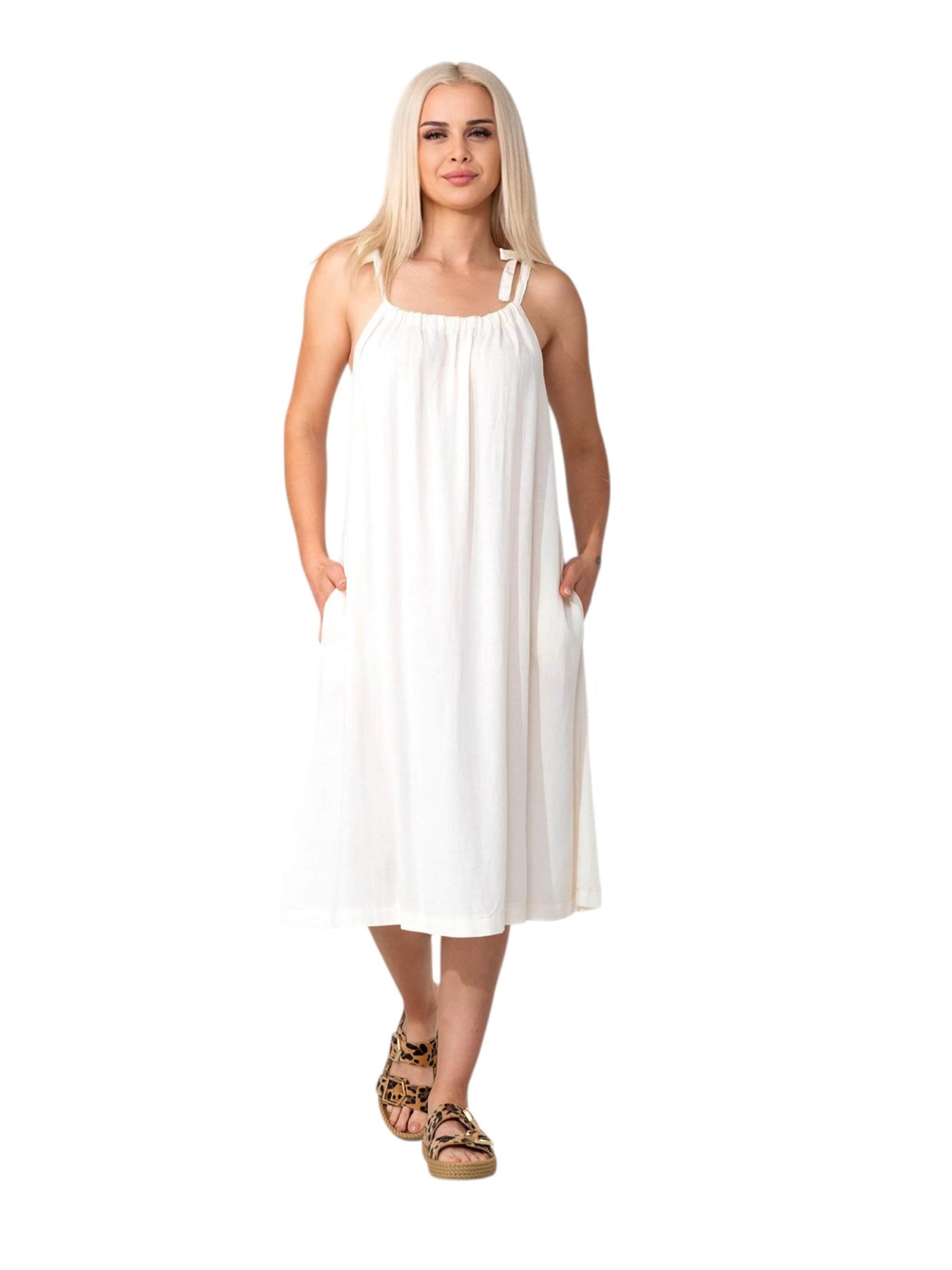 Robe d’été 'LEA' WENOR en blanc