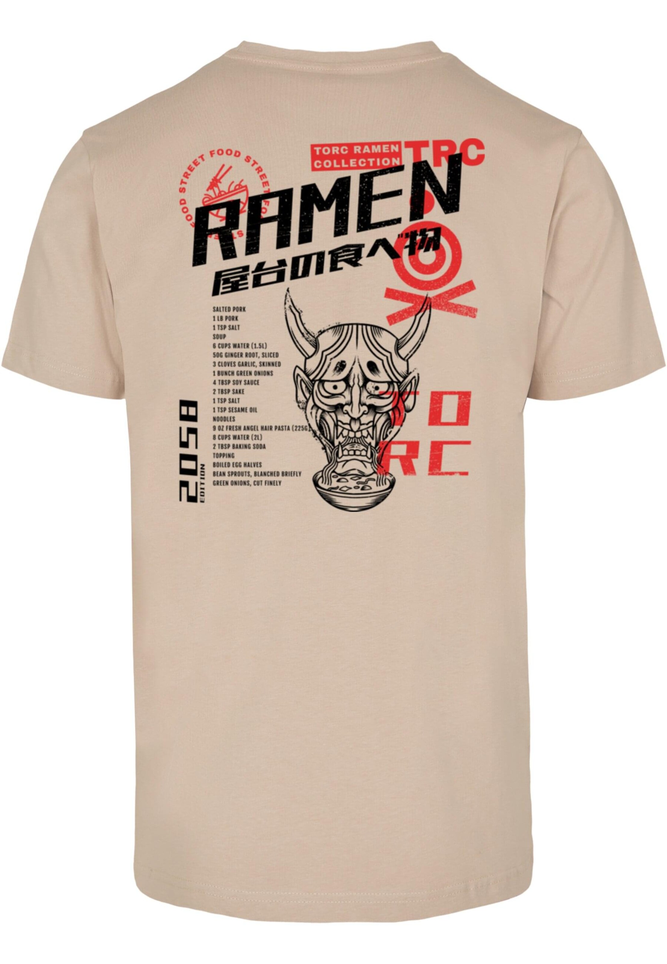 Merchcode Shirt 'TORC - Street Food' in Beige