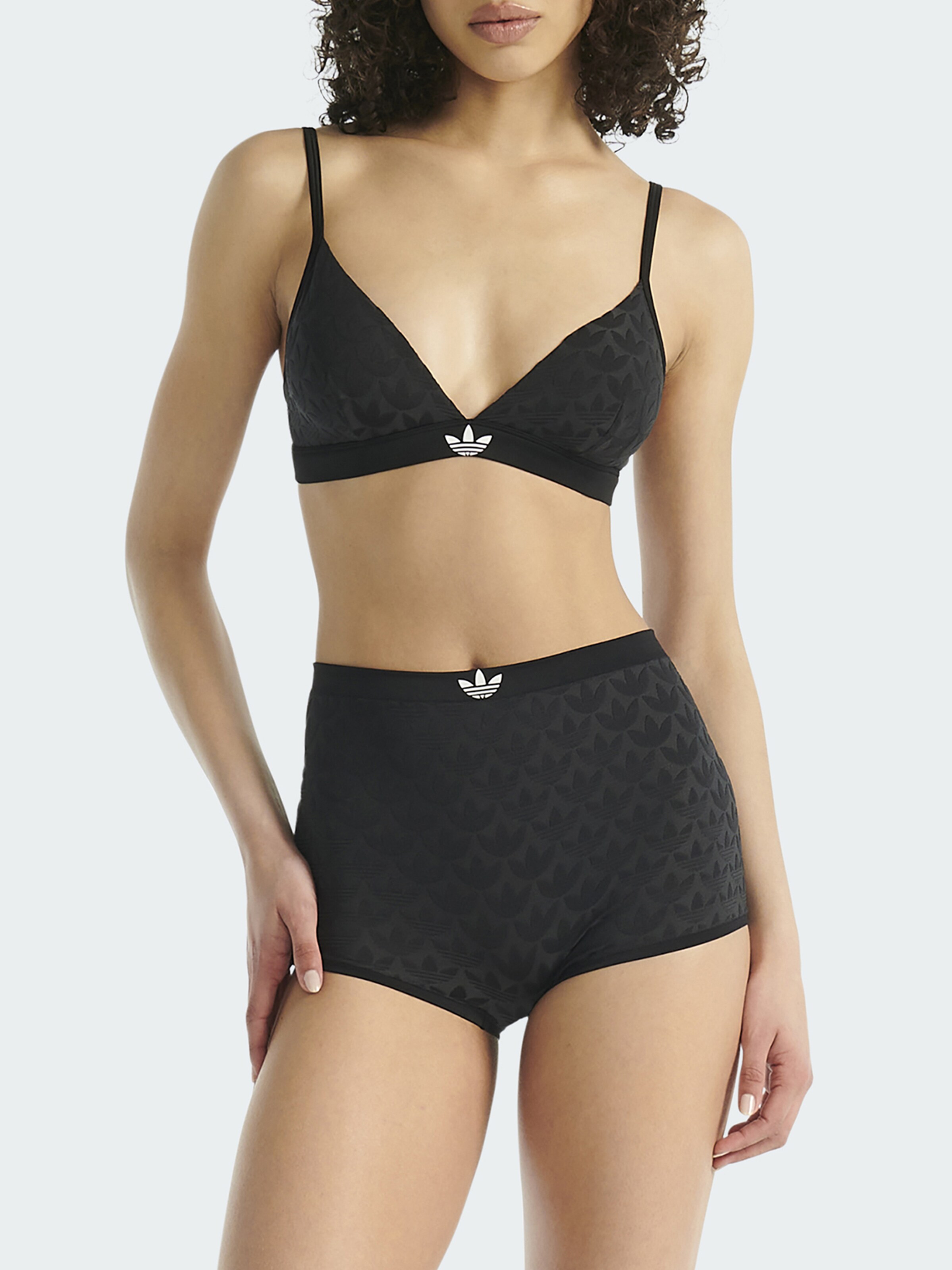 ADIDAS ORIGINALS Panty ' Microterrot Monogram ' in Black