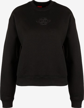 HUGO Sweatshirt 'Daxandria' in Schwarz: Vorderseite