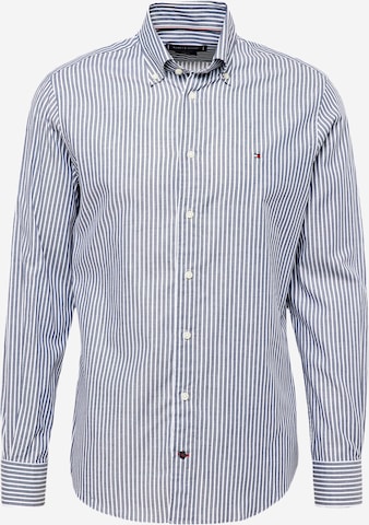 Tommy Hilfiger Tailored Regular fit Overhemd in Blauw: voorkant