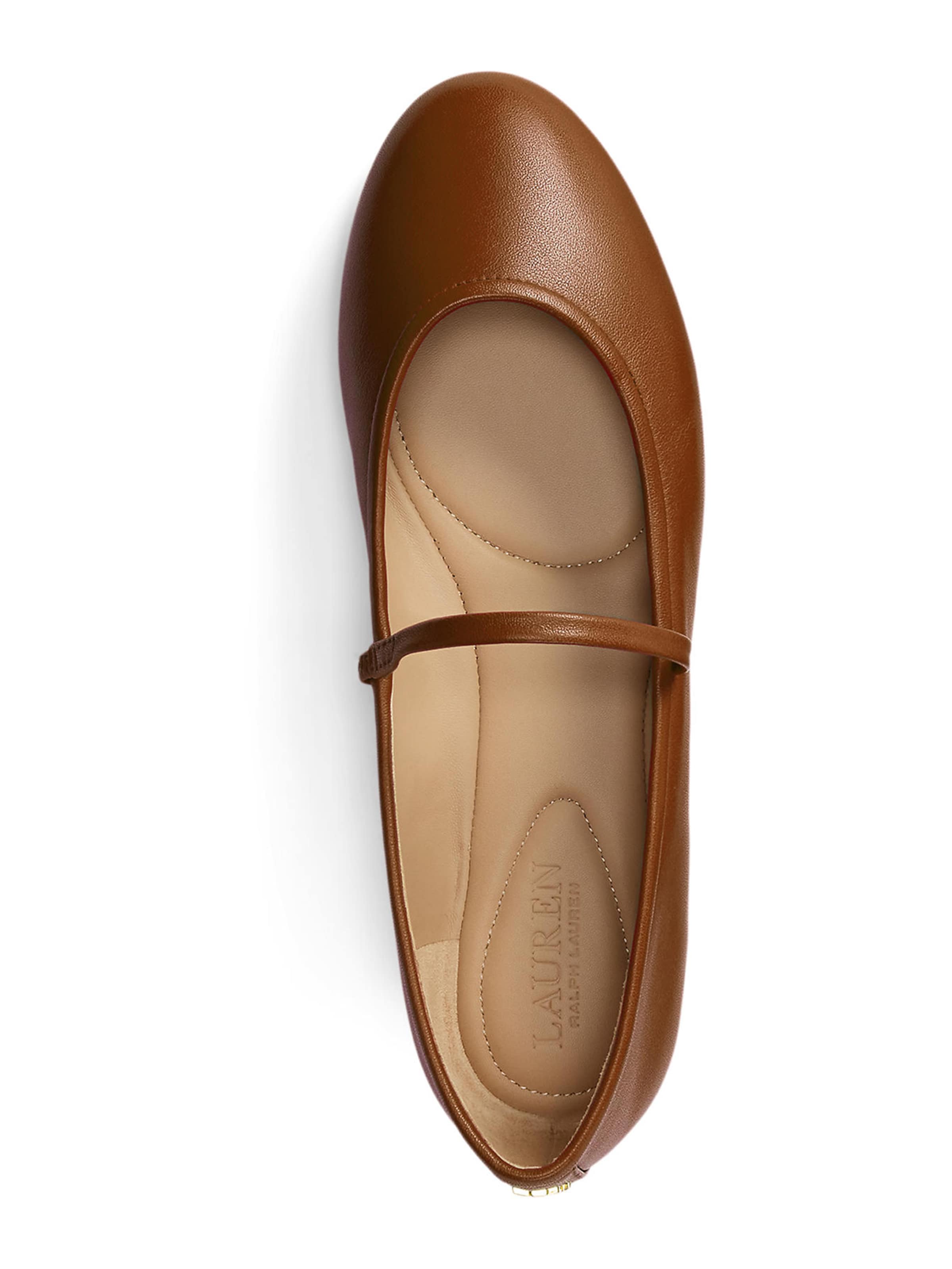 brūns Lauren Ralph Lauren Balerīnas ar siksniņu 'JAYNA'