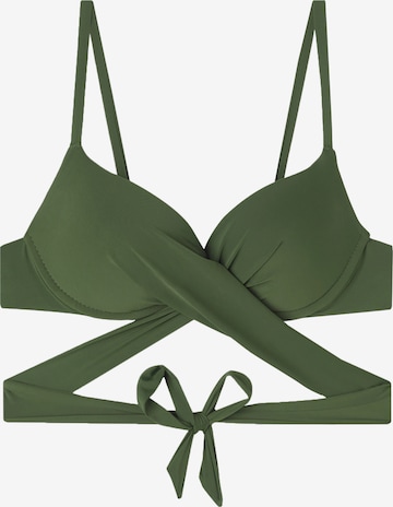 CALZEDONIA Bralette Bikini Top 'INDONESIA' in Green: front