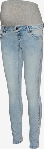 MAMALICIOUS Slimfit Jeans 'Ina' in Blau: predná strana