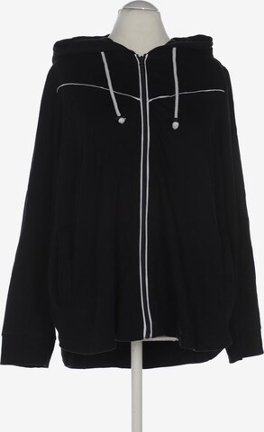 Ulla Popken Kapuzenpullover 4XL in Schwarz: Vorderseite