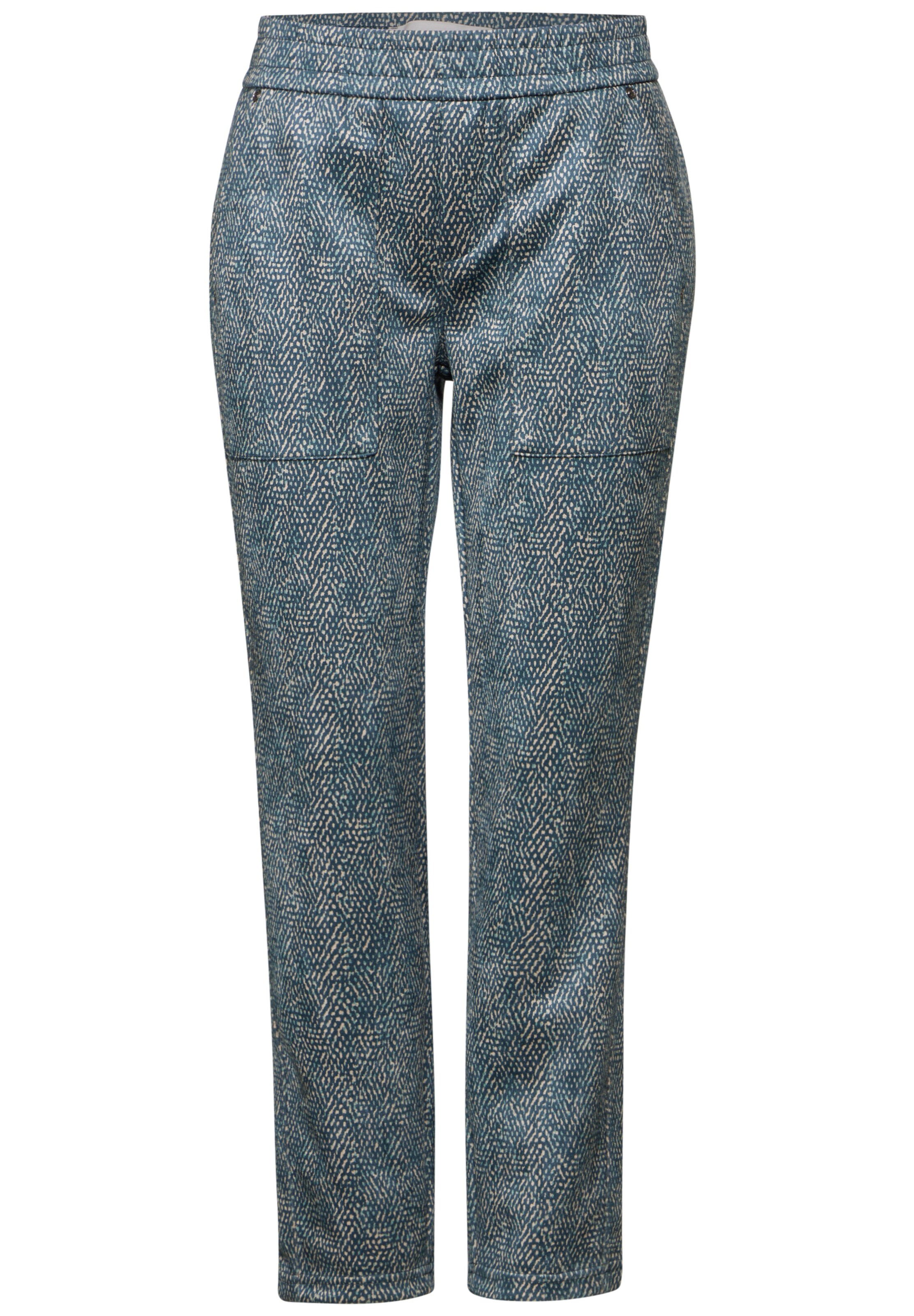 STREET ONE Loose fit Pants in Green: front