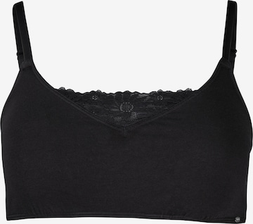 Skiny Bralette Bra in Black: front