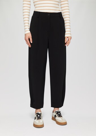 s.Oliver Loosefit Hose in Schwarz: Vorderseite