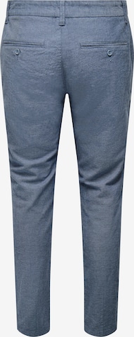 Regular Pantalon chino 'MARK' Only & Sons en bleu