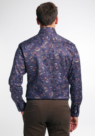 ETERNA Slim fit Button Up Shirt in Blue