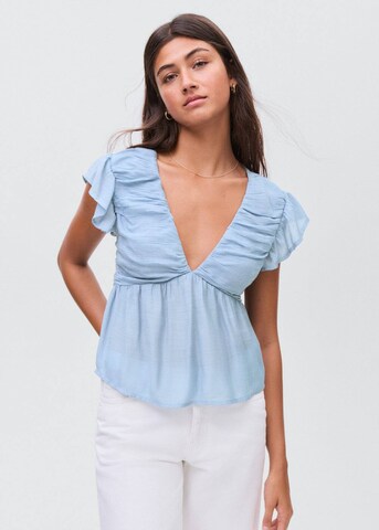 MANGO TEEN Blouse 'Chaoss' in Blue: front