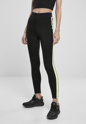 Urban Classics Skinny Leggings in Zwart: voorkant