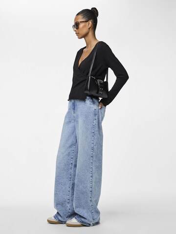 PIECES Top 'Georgina' in Schwarz