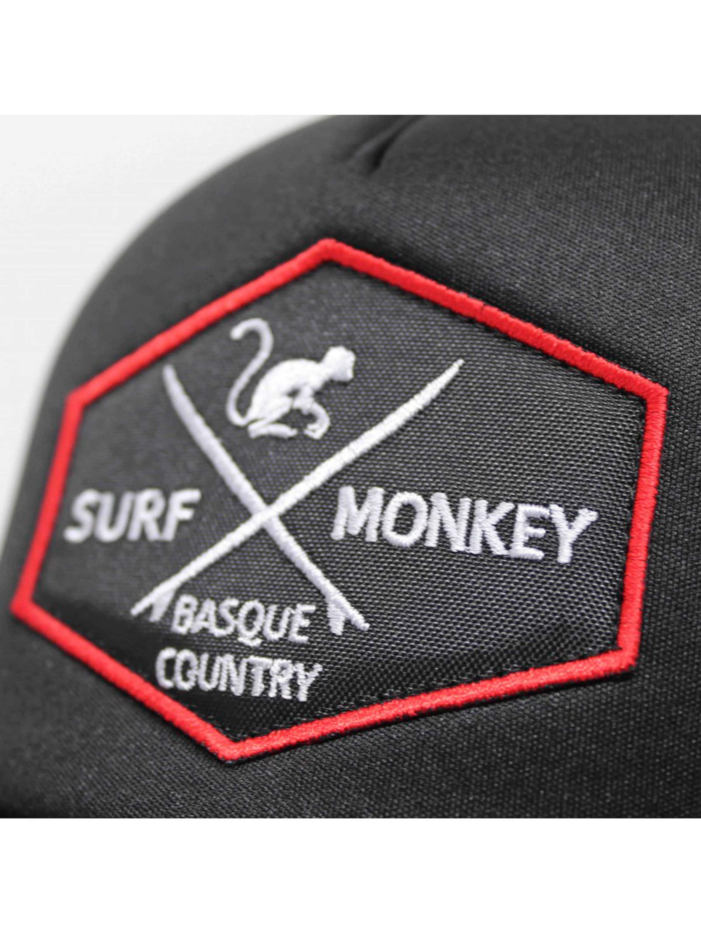Surf Monkey Athletic Cap in Black