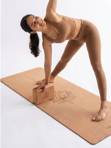 Divasya Yoga Block 'Yoga Block 2er Set Lotus'‌‌‌‌‌‌‌‌ in Braun
