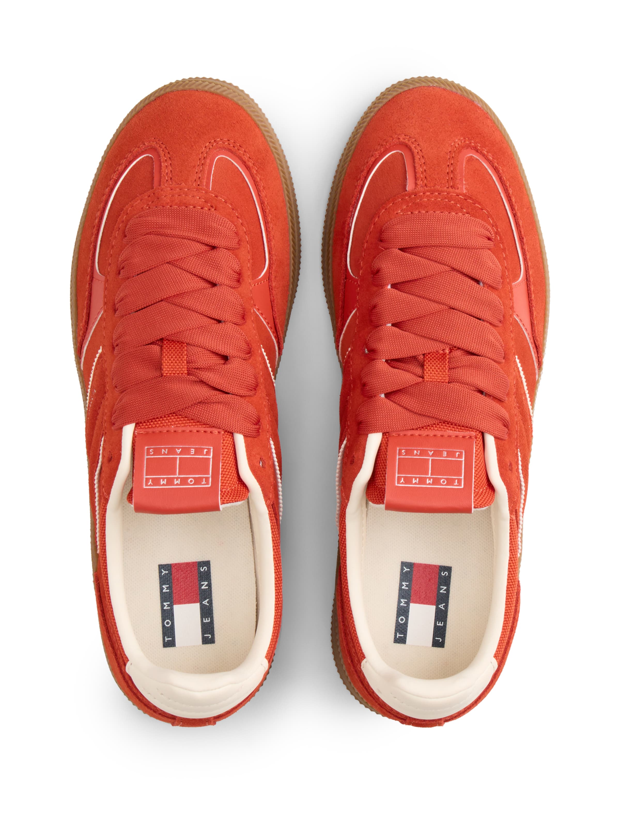 Tommy Jeans Σνίκερ χαμηλό 'THE GREENWICH EDGE' σε κόκκινο