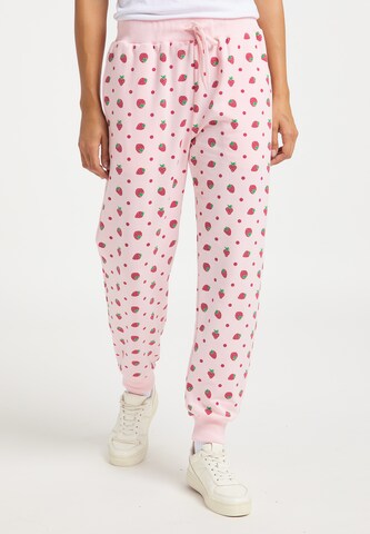 Effilé Pantalon MYMO en rose : devant